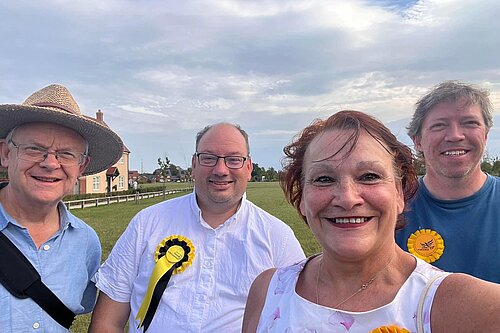 By Election Team - September 2023 Lib Dems Canvassing in Wymondham